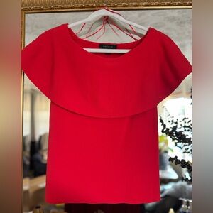 Ann Taylor Vibrant Red Blouse